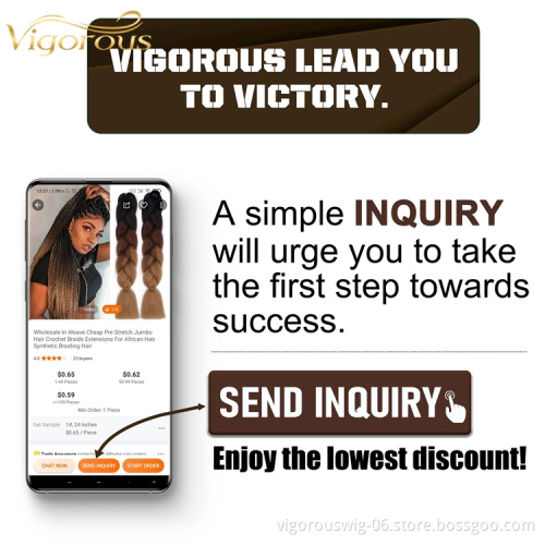 Vigorous Wholesale In Weave Cheap Pre Stretch Jumbo Hair Crochet Braids Extensions For African Hair Synthetic Braiding Hair